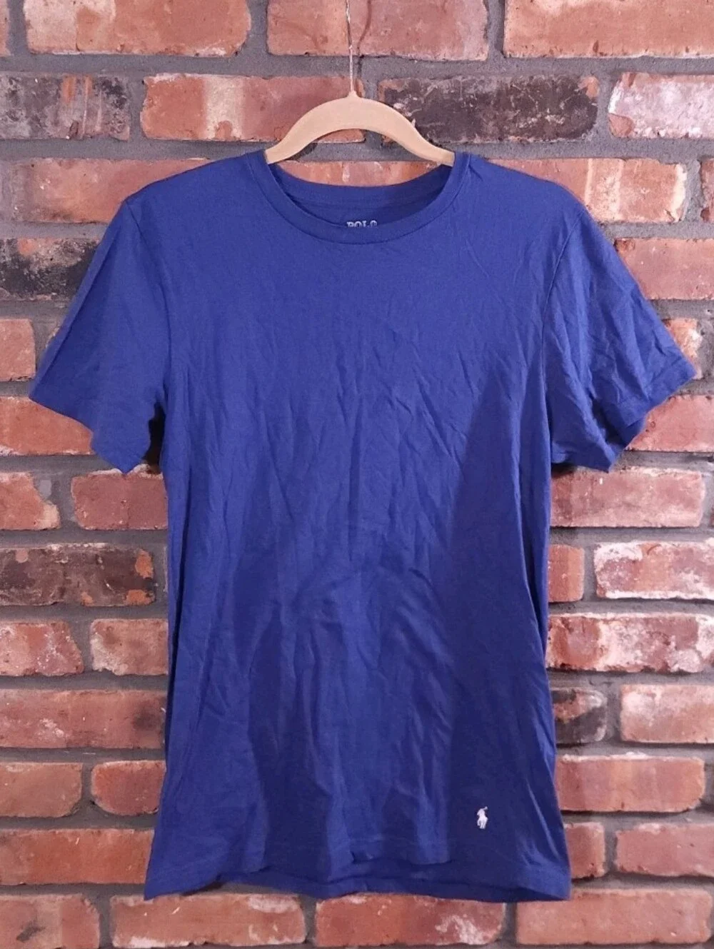 POLO Ralph Lauren Classic Fit Wicking Crewneck Undershirt in Blue Men's S